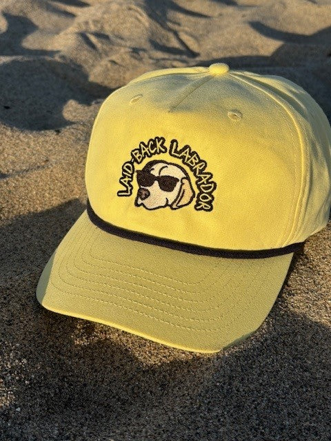 Laid-Back Labrador Rope Hat | Classic Golf Hat for Lab Lovers 🧢🐶🌊