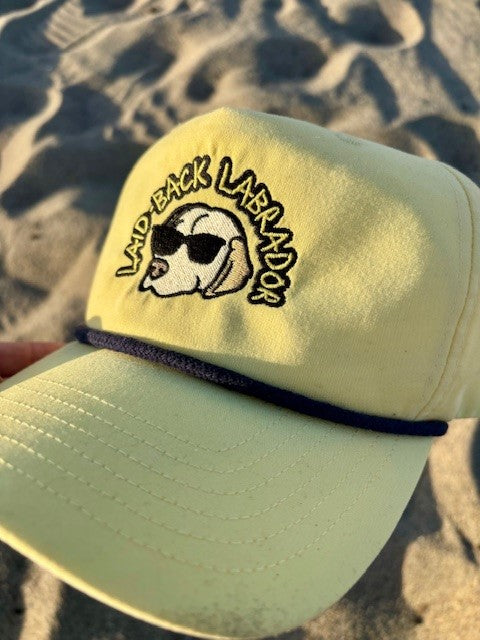 Laid-Back Labrador Rope Hat | Classic Golf Hat for Lab Lovers 🧢🐶🌊